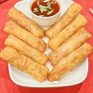 174. Mini kevadrullid juustu ja kanaga